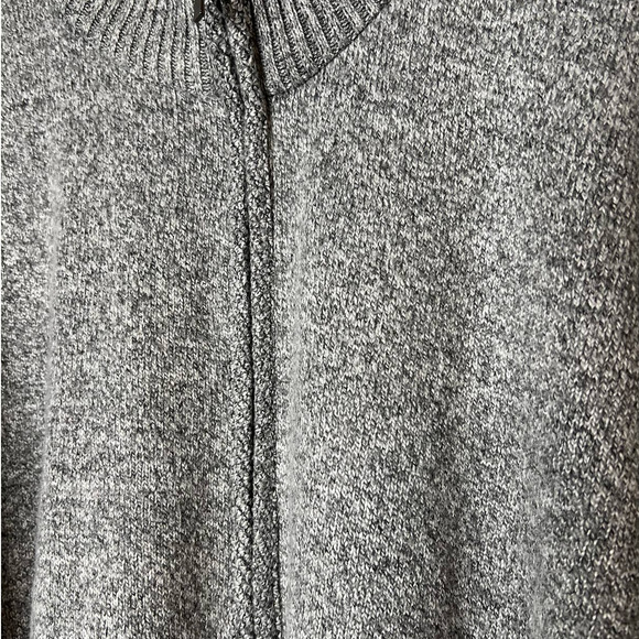 Unicorno Uomo Men's Sweater in Gray White w/Zipper and Patched Elbows Size XXL - Picture 2 of 5